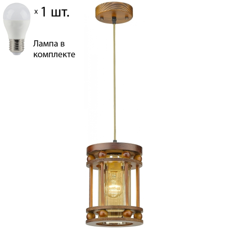Подвесной светильник с лампочкой Velante 543-706-01+Lamps E27 P45 