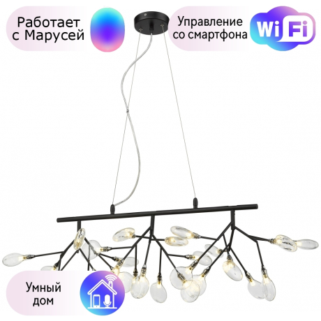 Подвесная люстра Wertmark FIORITA с поддержкой Маруся WE241.27.023-М 