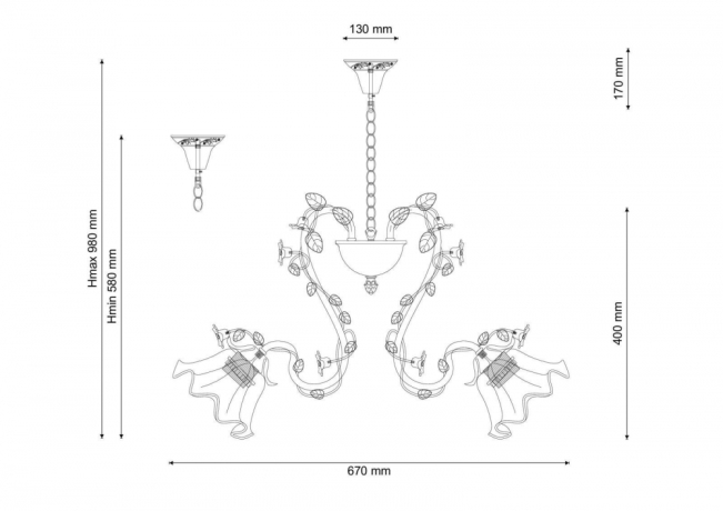 Подвесная люстра Lucia Tucci Fiori Di Rose 111.5 