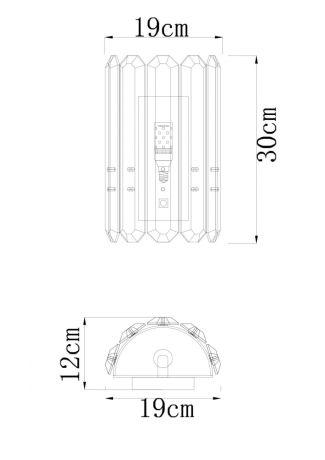 Светильник настенный Divinare TENERIFE 7136/02 AP-1 