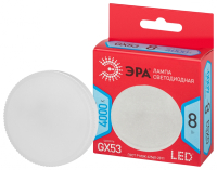 Нарушена упаковка!  <318891> Лампочка светодиодная ЭРА RED LINE LED GX-8W-840-GX53 R GX53 8Вт таблетка нейтральный белый свет Б0052657