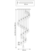 Каскадная люстра Colore Lightstar 805289