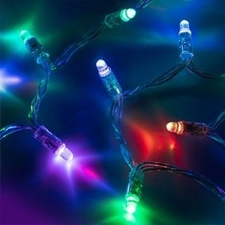 Уличная светодиодная гирлянда Ardecoled нить 230V разноцветная ARD-String-Classic-10000-Black-95Led-Milk-Live RGBW-DMX 031747 