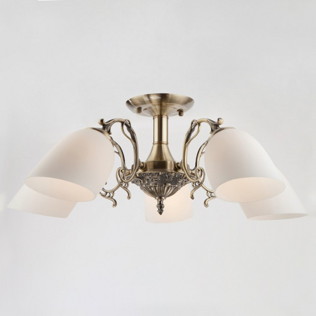 Люстра на штанге Eurosvet Ariele 22010/5 античная бронза 