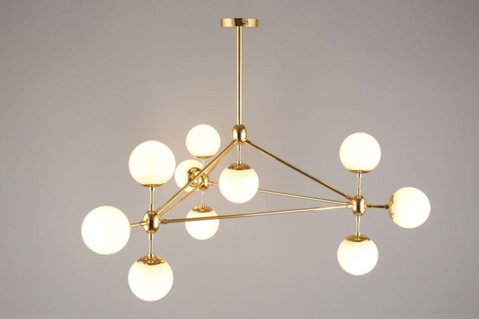 Люстра с поддержкой Алисы На штанге APLOYT APL.606.07.10-A 