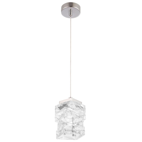 Подвесной светильник с лампочкой CRYSTAL LUX Rolando SP1.1 Chrome+Lamps 