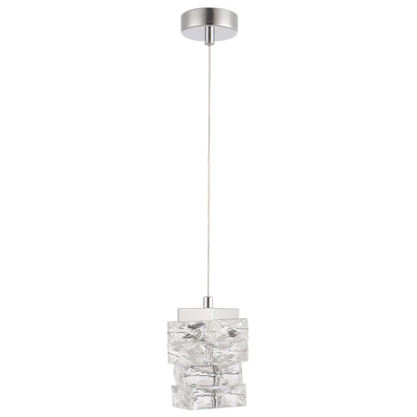 Подвесной светильник с лампочкой CRYSTAL LUX Rolando SP1.1 Chrome+Lamps 