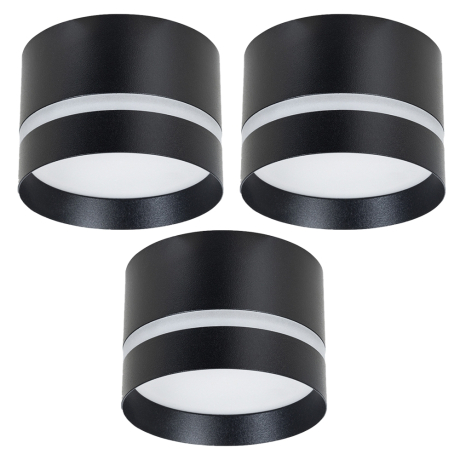 Комплект 3шт. Накладной светильник Arte Lamp Imai A2265PL-1BK-3 