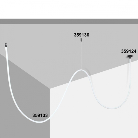 База для гибкого неона Novotech Konst Ramo для встраиваемого монтажа 359124 
