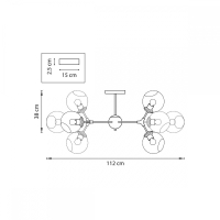 Люстра на штанге Beta Lightstar 785083