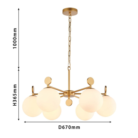 Подвесная люстра Favourite Absolute с поддержкой Маруся 2928-6P-М 