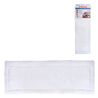 Нарушена упаковка!  <220167> Насадка МОП плоская для швабры/держателя 40 см, карманы (ТИП К), плотная микрофибра, LAIMA "Бюджет" (603117)