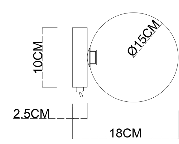 Настенный светильник Arte Lamp Vincent A7790AP-1GO 
