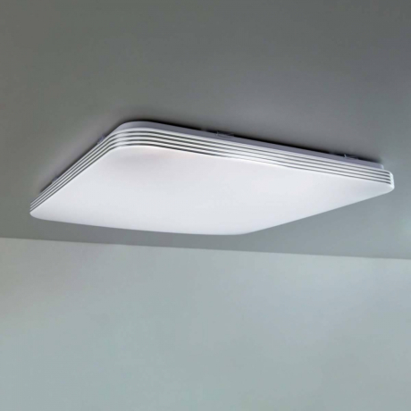 Потолочный светодиодный светильник с пультом ДУ (инфракрасный) и RGB подсветкой Citilux Симпла CL714K680G 