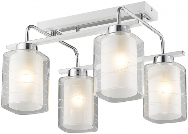 Потолочная светильник с лампочками Velante 278-107-04+Lamps E27 P45 