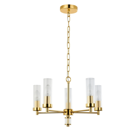 Подвесная люстра с лампочками Favourite Aesthetic 2673-5P+Lamps E14 Свеча 