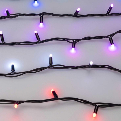Уличная светодиодная гирлянда Ardecoled нить 24V разноцветная ARD-String-Pro-10000-Black-95Led-Milk-Live RGBW-DMX 031755 