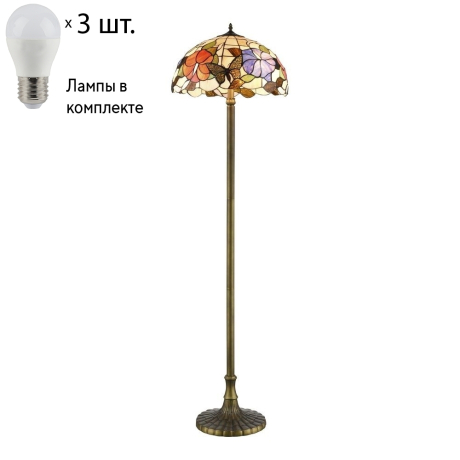 Торшер с лампочками Velante 816-805-03+Lamps 