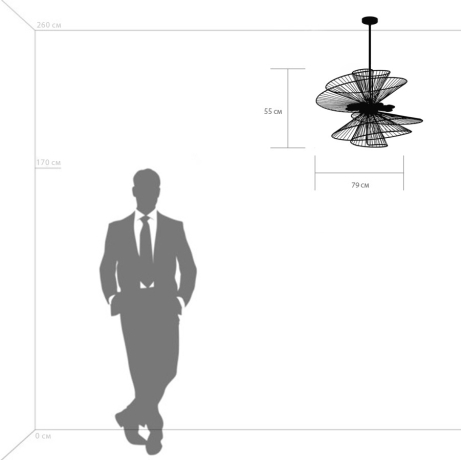Подвесная люстра Zeta Lightstar 728183 