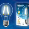Филаментная светодиодная лампа E27 8W 4000К (белый) Air Uniel LED-A60-8W-NW-E27-CL GLA01TR (UL-00002212) 