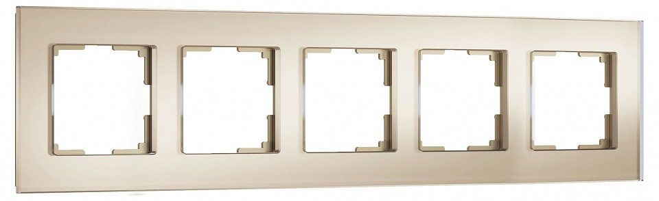 Рамка на 5 постов Werkel Senso шампань soft-touch W0053111 