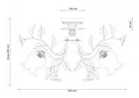 Потолочная люстра Lucia Tucci Fiori Di Rose 114.8