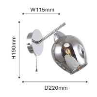 Бра на стену со светодиодными лампами, комплект от Lustrof. №253874-618041
