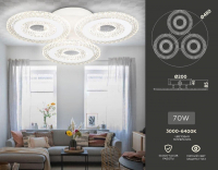 Потолочная диммируемая люстра с пультом ДУ Ambrella light Original FA4001