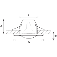 006880 Встраиваемый влагозащищенный поворотный точечный светильник Lightstar Difesa