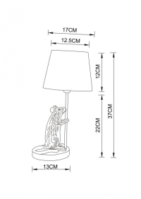 Настольная лампа в комплекте с лампочкой  Arte lamp A4420LT-1WH+Lamps