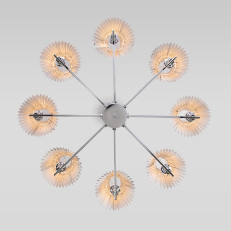 Подвесная люстра Peony Eurosvet 60136/8 хром/графит 