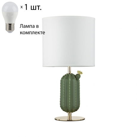 Настольная лампа с лампочкой Odeon 5425/1T+Lamps 