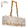 Люстра подвесная с лампочками DIVINARE 1684/01 SP-10+Lamps 