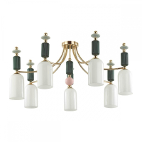 Люстра потолочная со светодиодными лампочками E14, комплект от Lustrof. №277490-624574