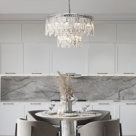 Подвесная люстра с хрусталем Eurosvet Blitz 60160 (a065324) 