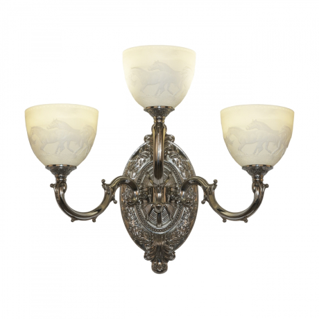 Бра Bohemia Ivele Crystal 7214B12/2+1/210 Ni P1 U Horse 