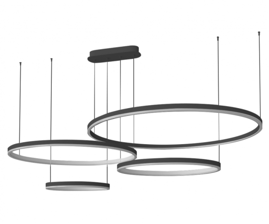 Подвесная диммируемая люстра с пультом Kink Light Тор 08204,19PA(4000K) (19741) 