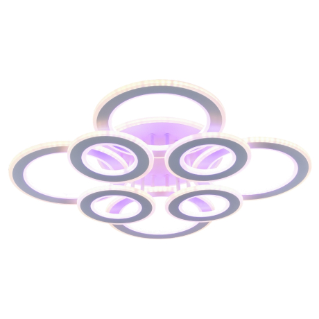 Светодиодная диммируемая люстра с ПДУ Profit Light 8005/4+4 WHT 