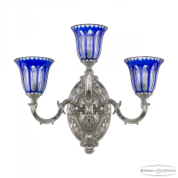 Бра Bohemia Ivele Crystal 7214B12/2+1/210 Ni P2 U Clear-Blue/H-1H