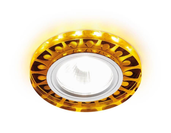 Встраиваемый светильник со LED подсветкой Compo LED Ambrella light S219 WH/CH/YL 