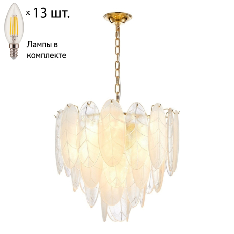 Подвесная люстра с лампочками Favourite Intera 2983-13P+Lamps E14 Свеча 