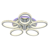 Светодиодная диммируемая люстра с ПДУ Profit Light 8033/5 CHR