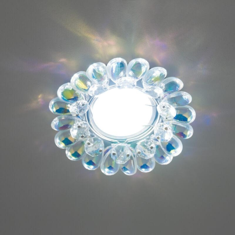 Встраиваемый светильник Fametto Peonia DLS-P119 GU5.3 CHROME-RAINBOW 10554 