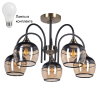 Люстра на штанге с лампочками DeMarkt 315015605+Lamps
