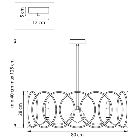 Люстра на штанге Lightstar с поддержкой Алисы, Regolo 713083 