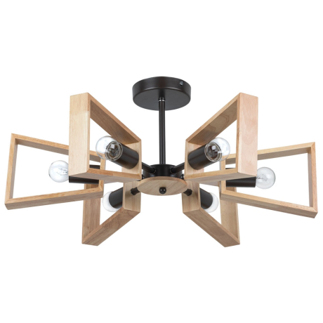 Потолочная люстра на штанге Arte Lamp Brussels A8030PL-6BK 