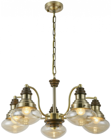 Подвесная люстра с лампочками Velante 306-503-05+Lamps E27 P45 