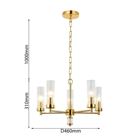 Люстра подвесная Favourite Aesthetic 2673-5P 