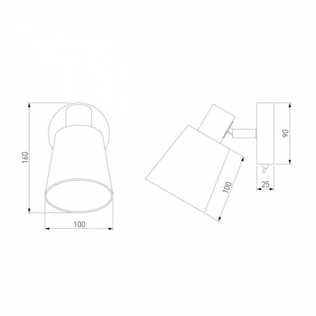 Настенный светильник Eurosvet 20080/1 хром/голубой (85993) 