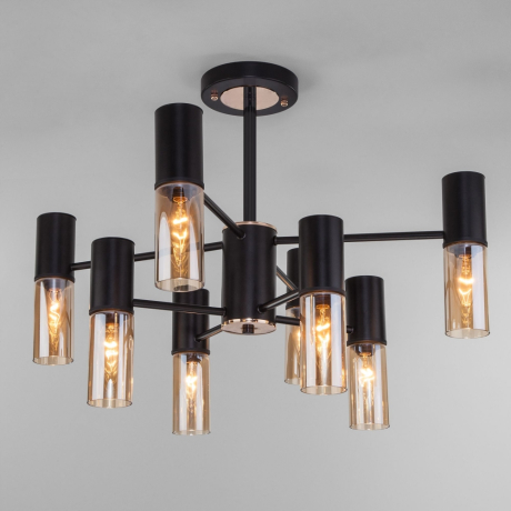 Люстра на штанге Tesoro Eurosvet 70125/8 черный (a053246) 